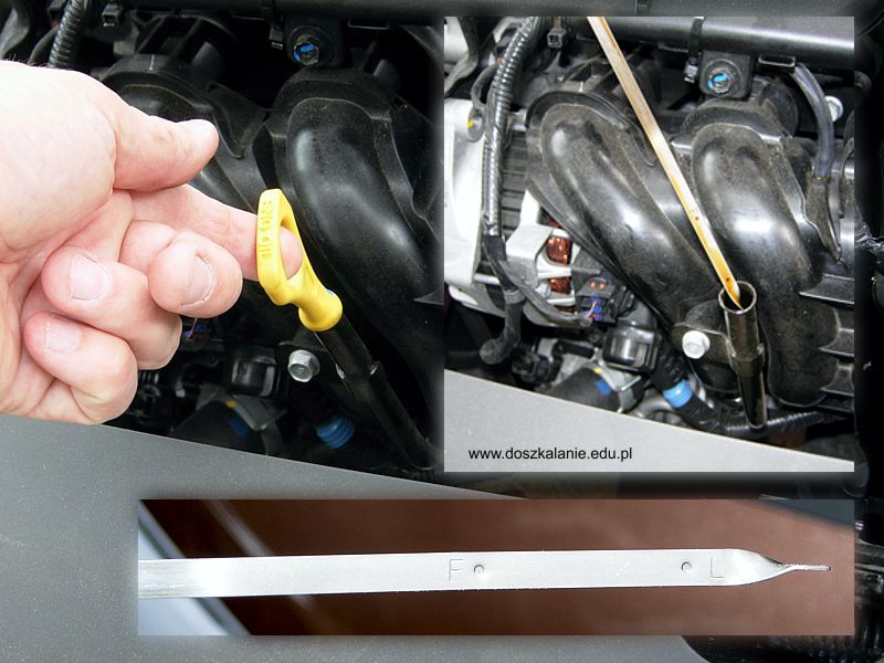 Sprawdzenie płynów w samochodzie egzaminacyjnym Hyundai
